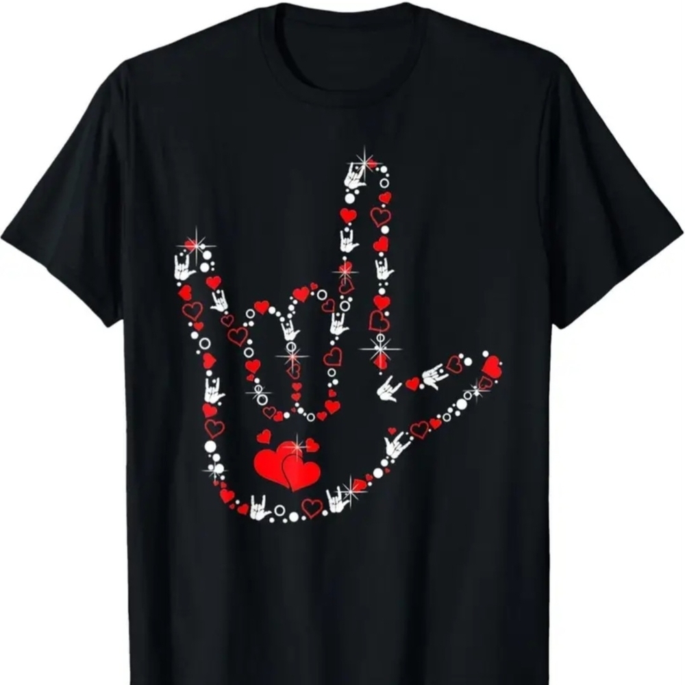 I Love You T-shirt Black